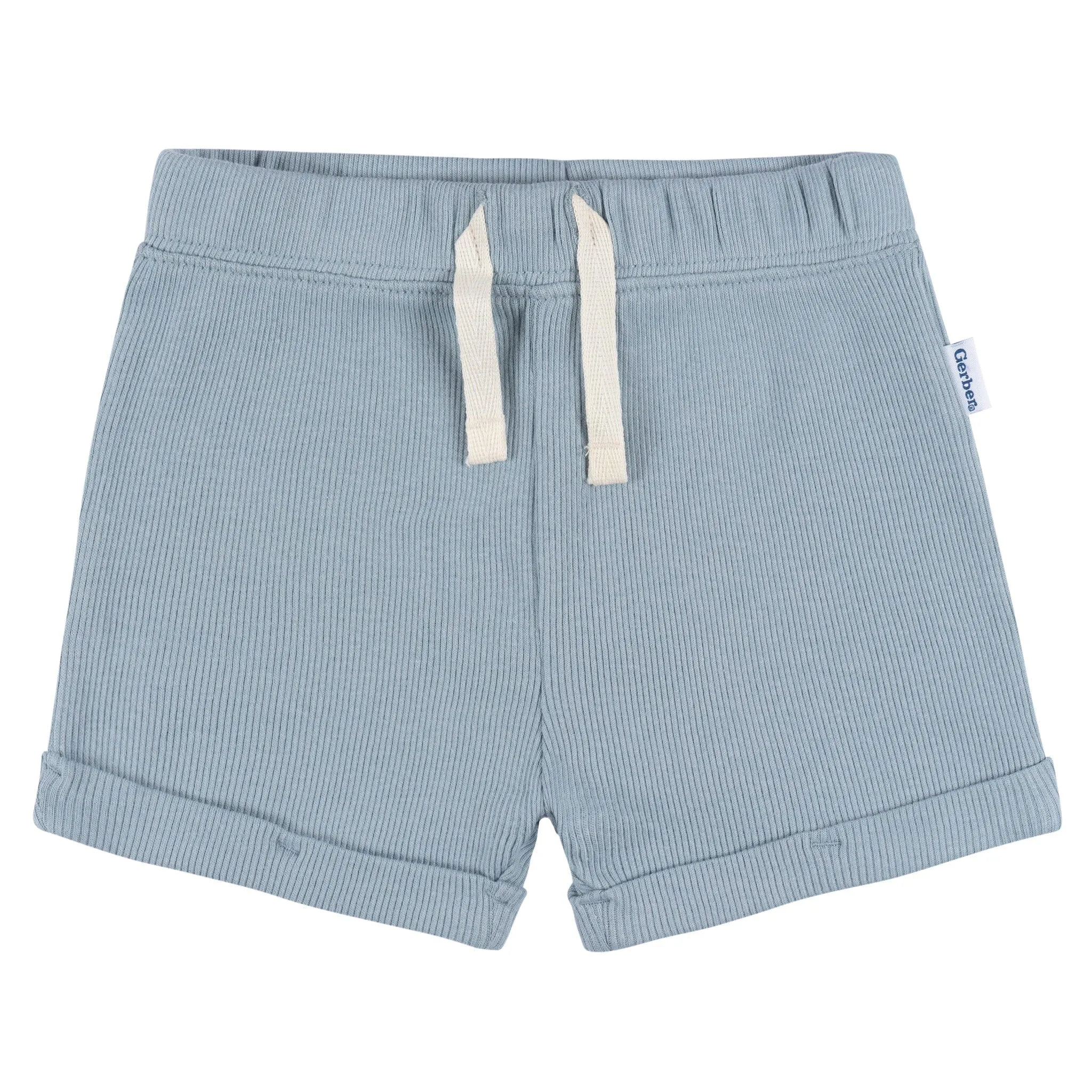 2-Pack Baby Boys Blue Bodysuit and Shorts Set