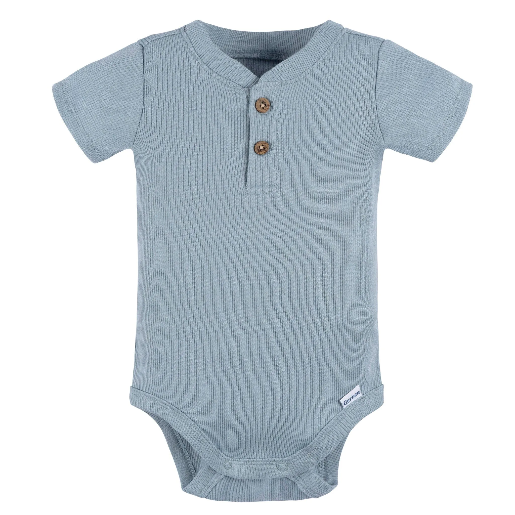 2-Pack Baby Boys Blue Bodysuit and Shorts Set