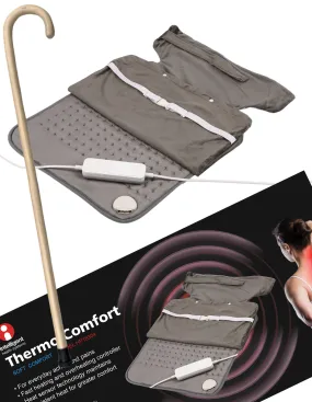 2pc Set 93cm Wooden Walking Stick   Thermo Comfort Heat Pad