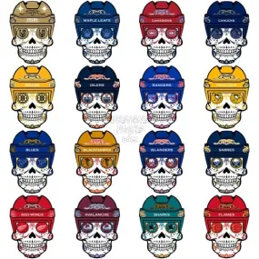 31 SUGAR SKULL Ice Hockey Teams Designs Bundle PNG