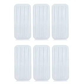 6 Sheets(24pcs)Clear Silicone Gel Slim Thin Self Adhesive Back Heel Tape High Heel Cushion Inserts Shoes Stickers Cushion Tools
