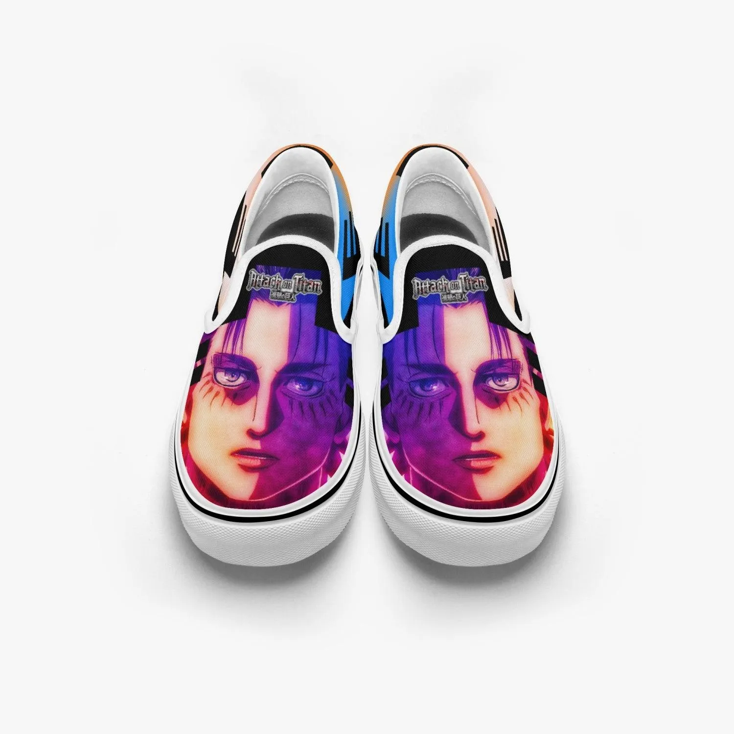Attack On Titan Eren Jaeger Slip Ons Anime Shoes