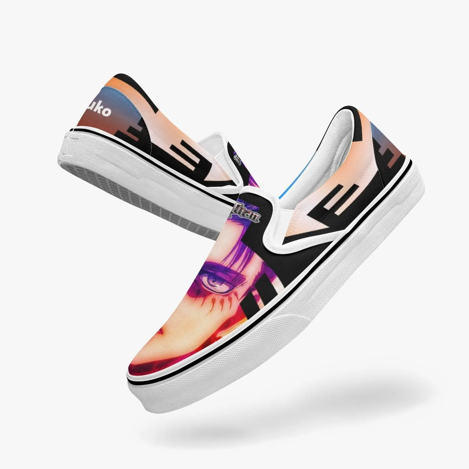 Attack On Titan Eren Jaeger Slip Ons Anime Shoes