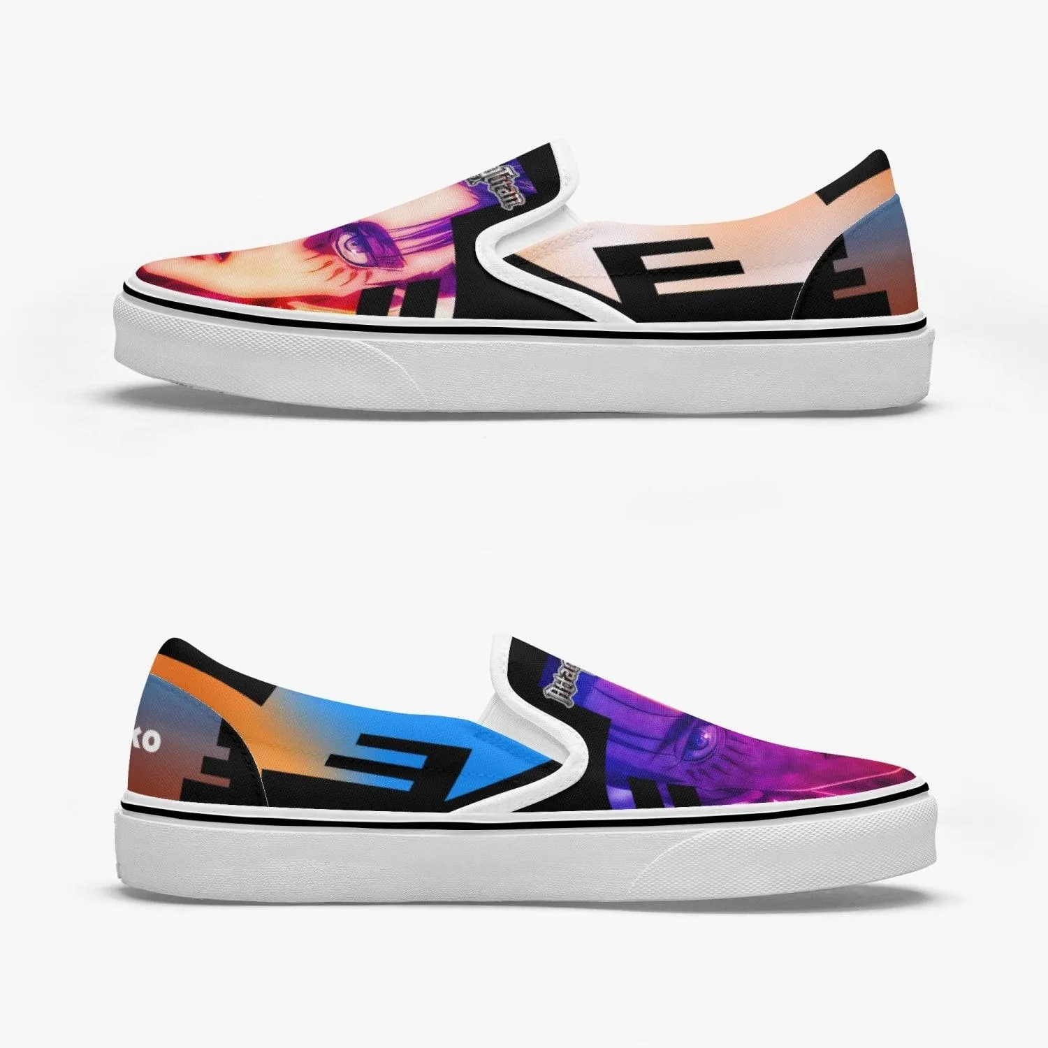 Attack On Titan Eren Jaeger Slip Ons Anime Shoes