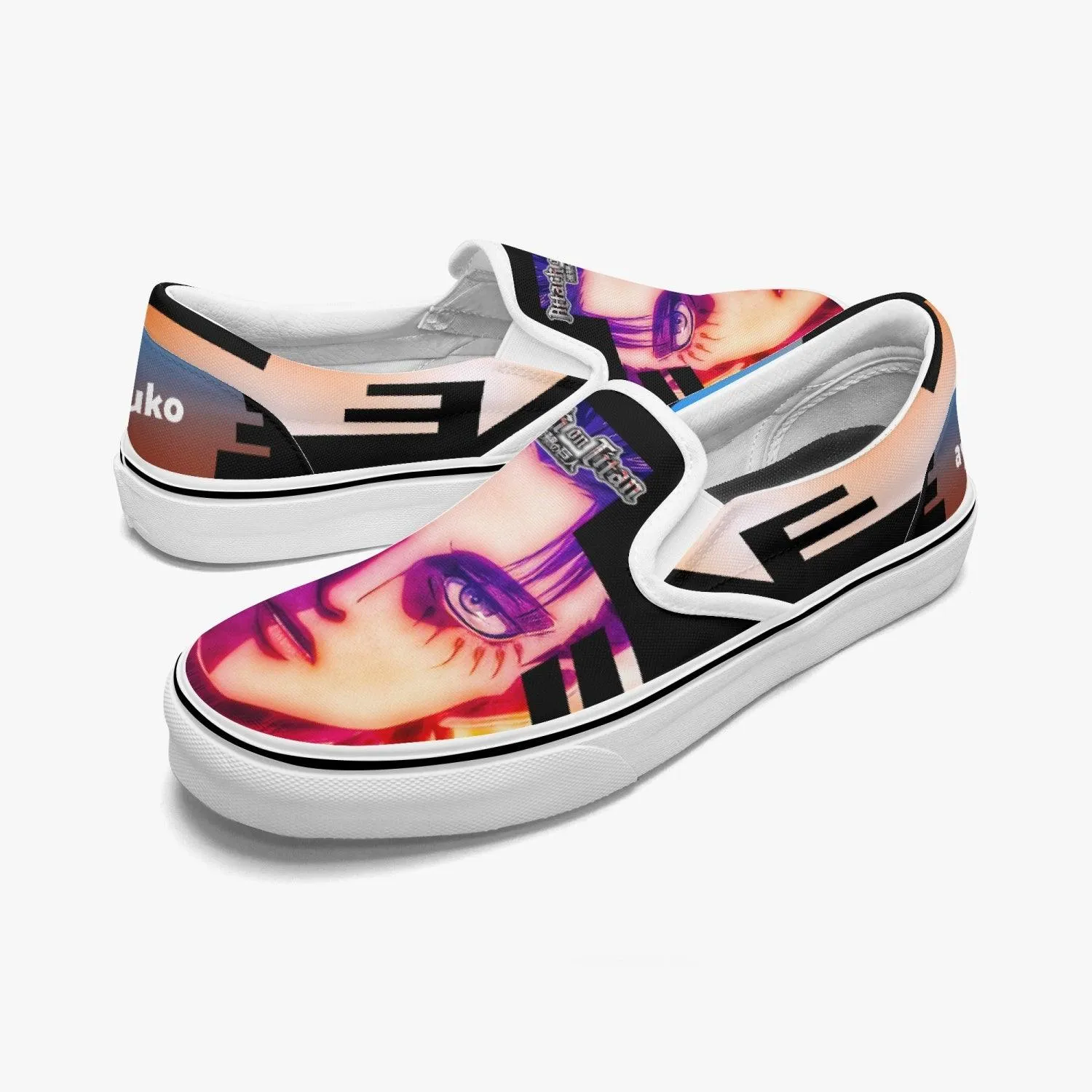 Attack On Titan Eren Jaeger Slip Ons Anime Shoes