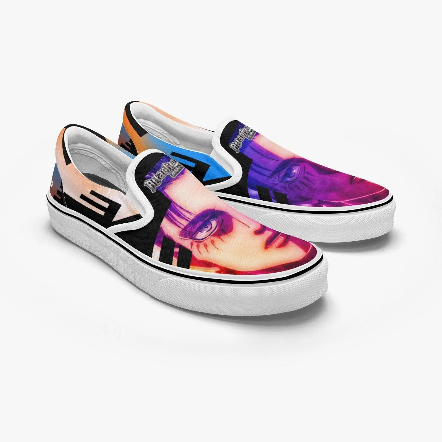 Attack On Titan Eren Jaeger Slip Ons Anime Shoes