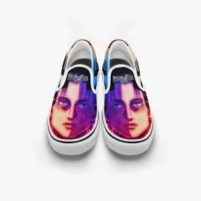 Attack On Titan Eren Jaeger Slip Ons Anime Shoes