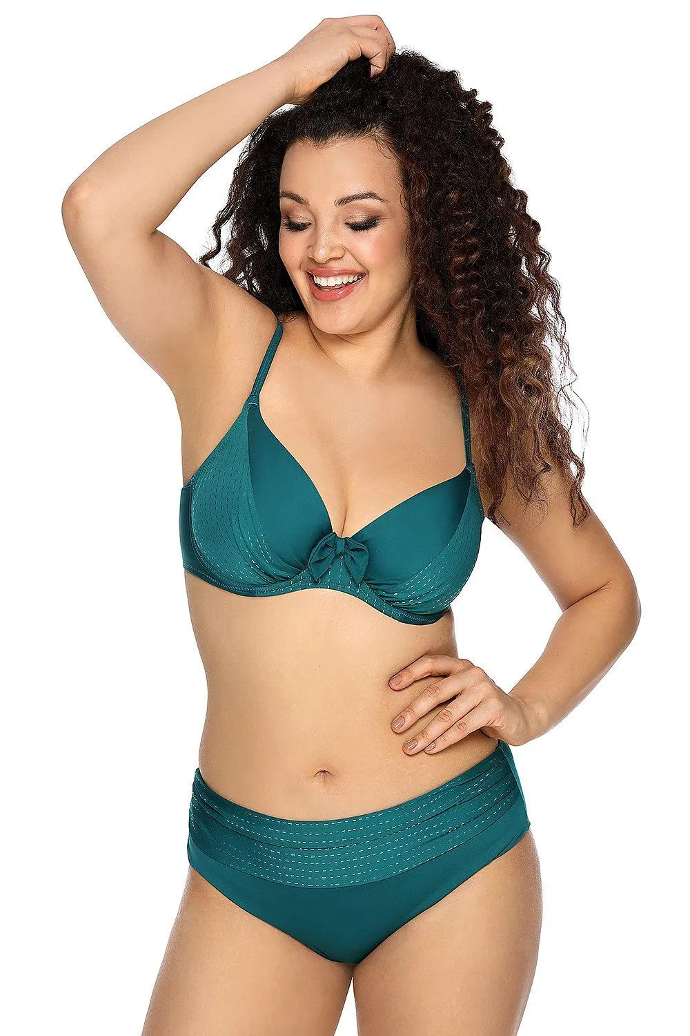 Ava Shiny Microfiber Swim Bra - Elegant Support for Your Aquatic Adventures
