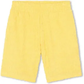 Boys Yellow Towelling Shorts
