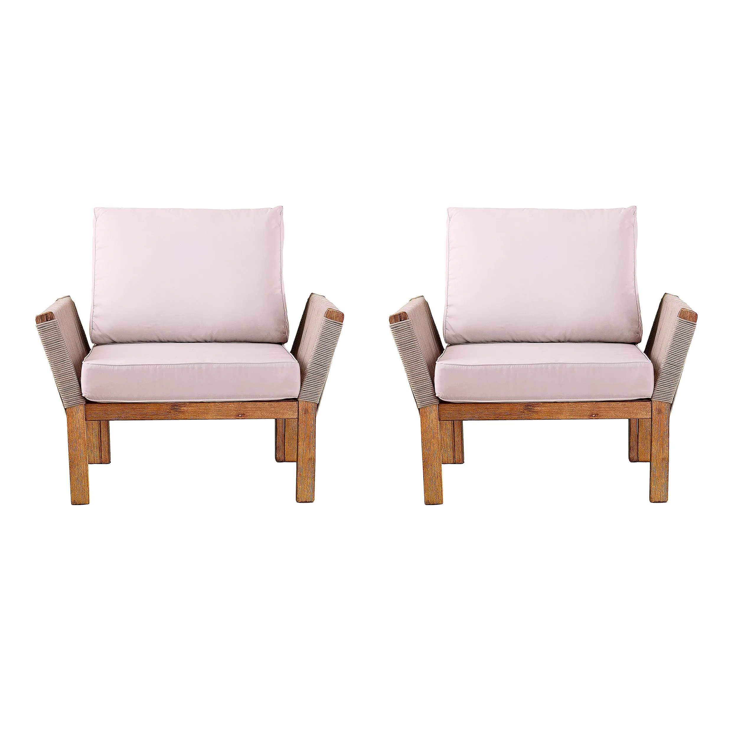 Brendina Outdoor Armchair w/ Cushions – 2pc Set