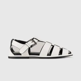 Bulbul Flat Sandal White Car5007