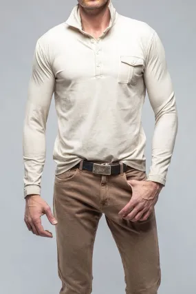 Cafe Paco LS Polo Shirt In Sasso