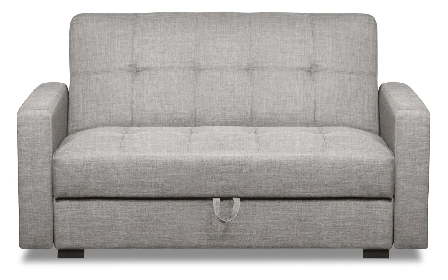 Caledon Linen-Look Futon - Steel