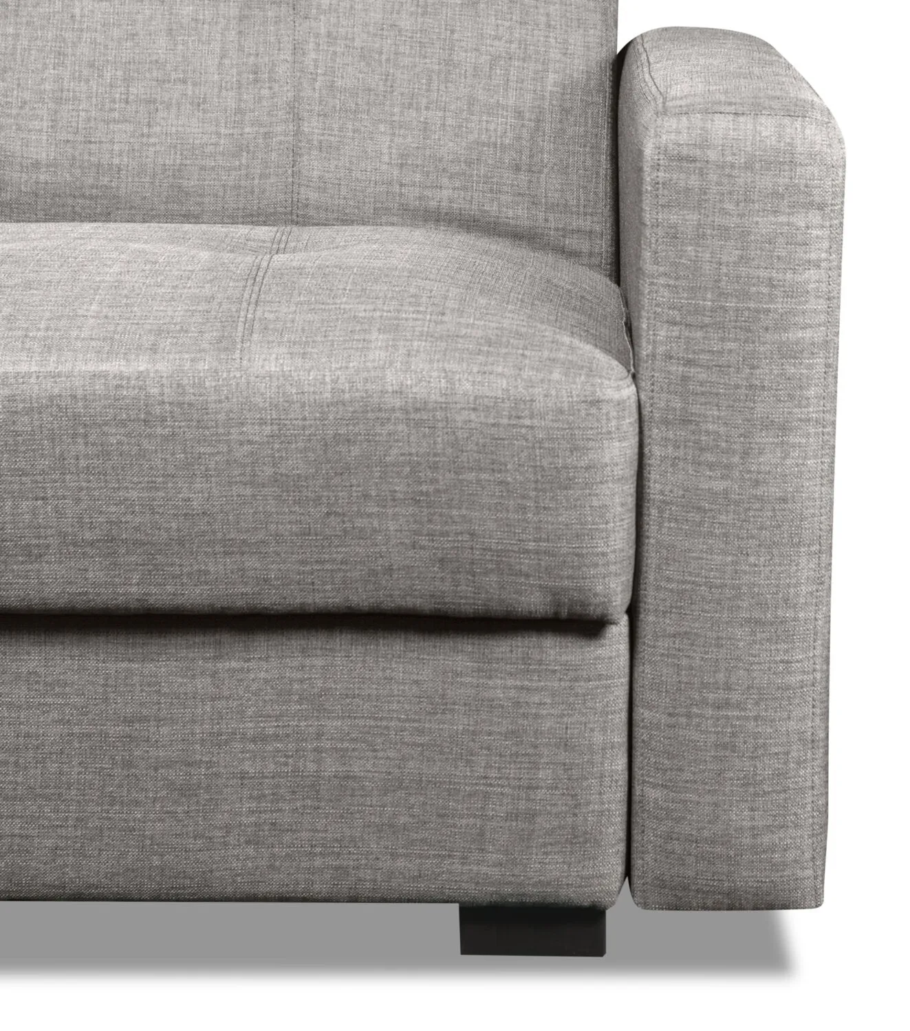 Caledon Linen-Look Futon - Steel