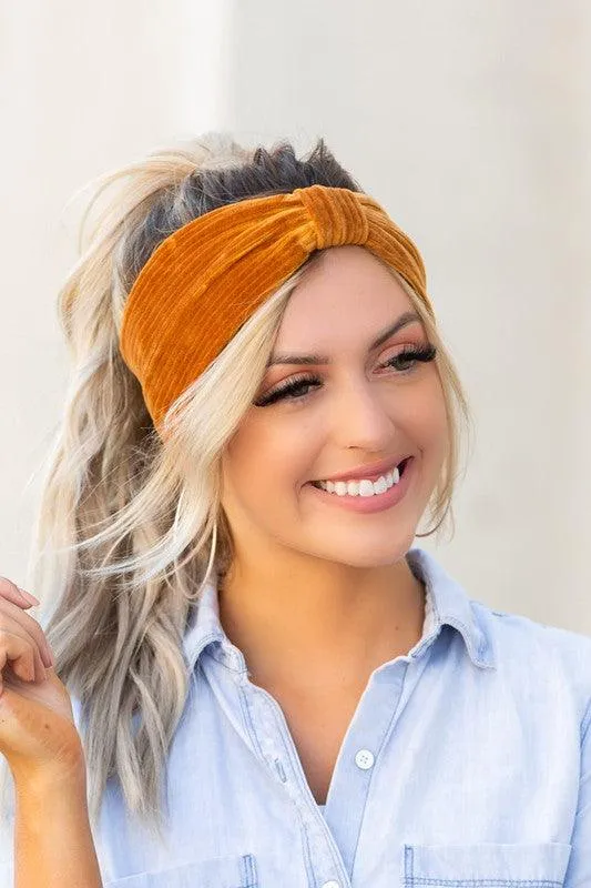 Corduroy Headwrap Womens Hair Wraps