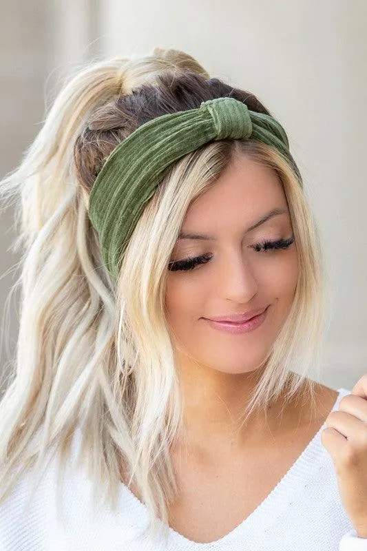 Corduroy Headwrap Womens Hair Wraps