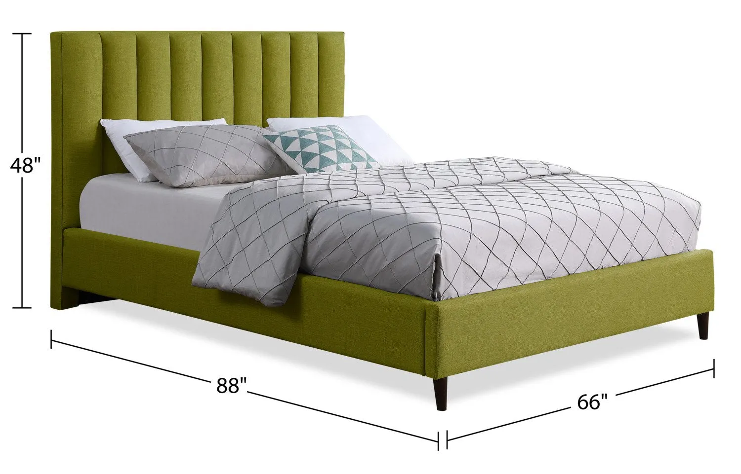 Cresbard Queen Platform Bed - Green