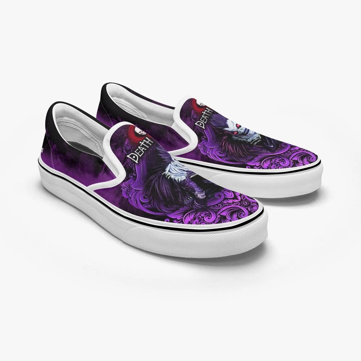 Death Note Ryuk Purple Slip Ons Anime Shoes