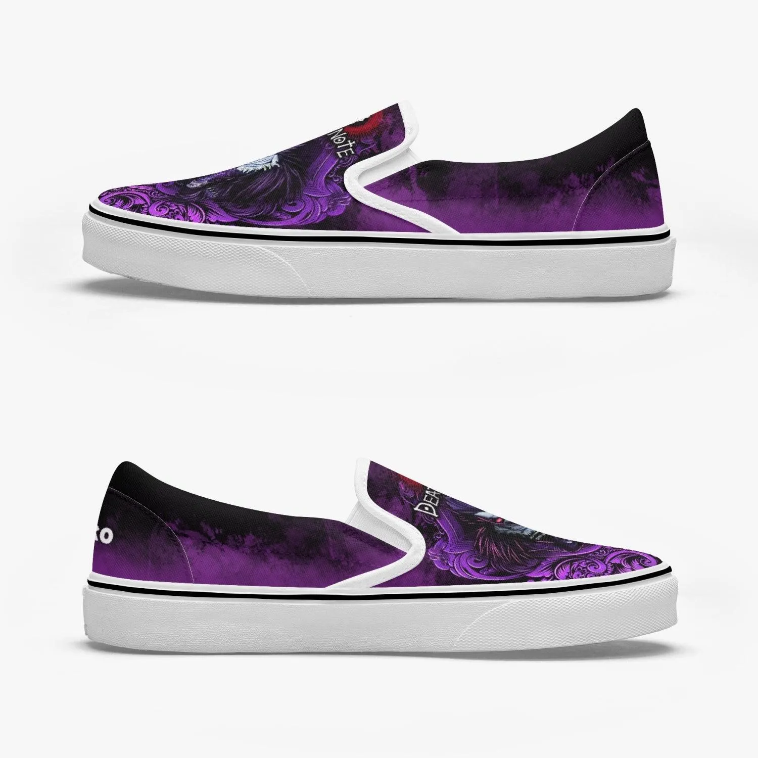 Death Note Ryuk Purple Slip Ons Anime Shoes