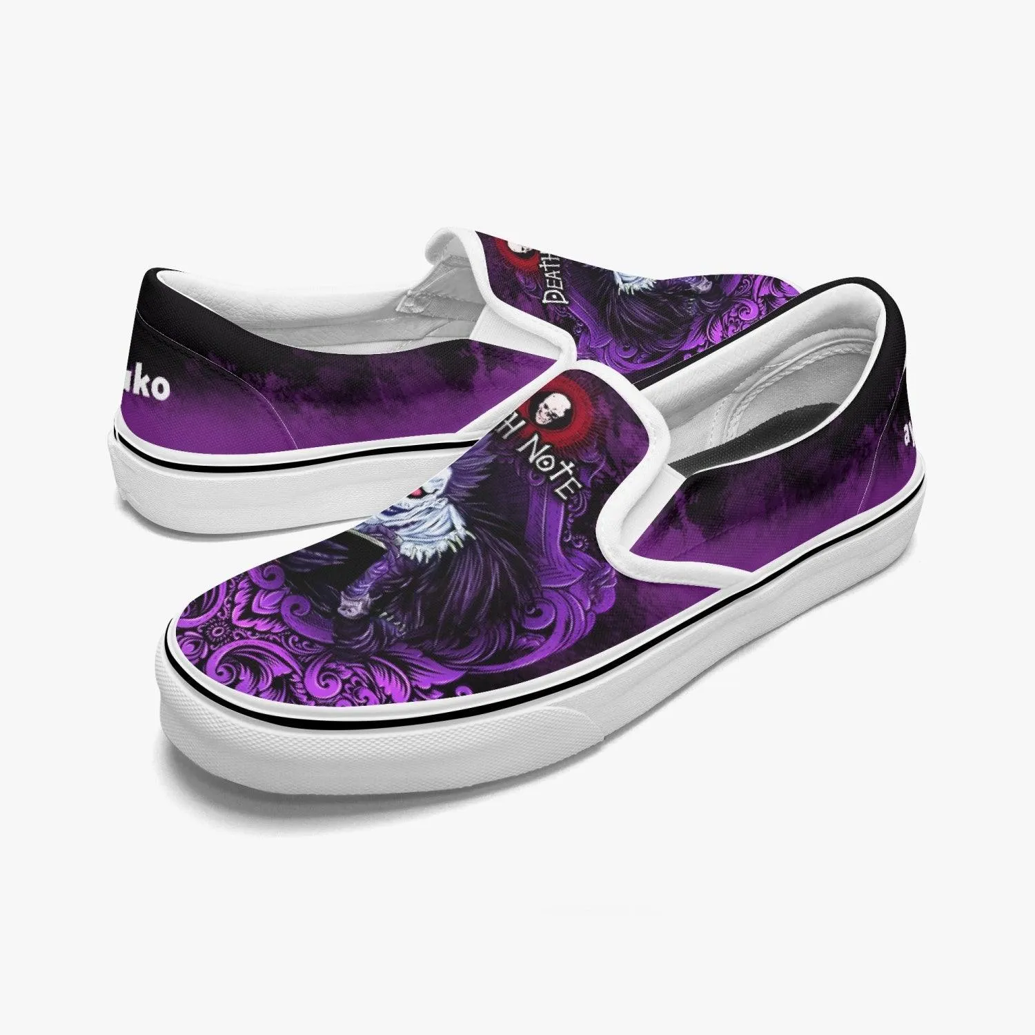 Death Note Ryuk Purple Slip Ons Anime Shoes