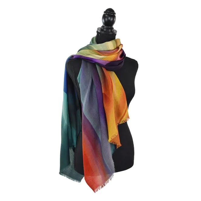 Dupata TREVISO SWIRL ABSTRACT SCARF - Originally $89