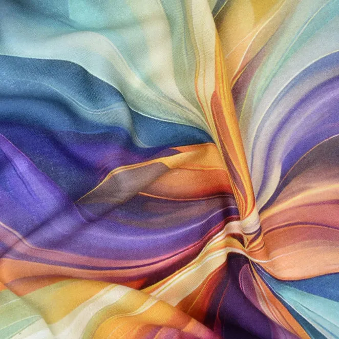 Dupata TREVISO SWIRL ABSTRACT SCARF - Originally $89
