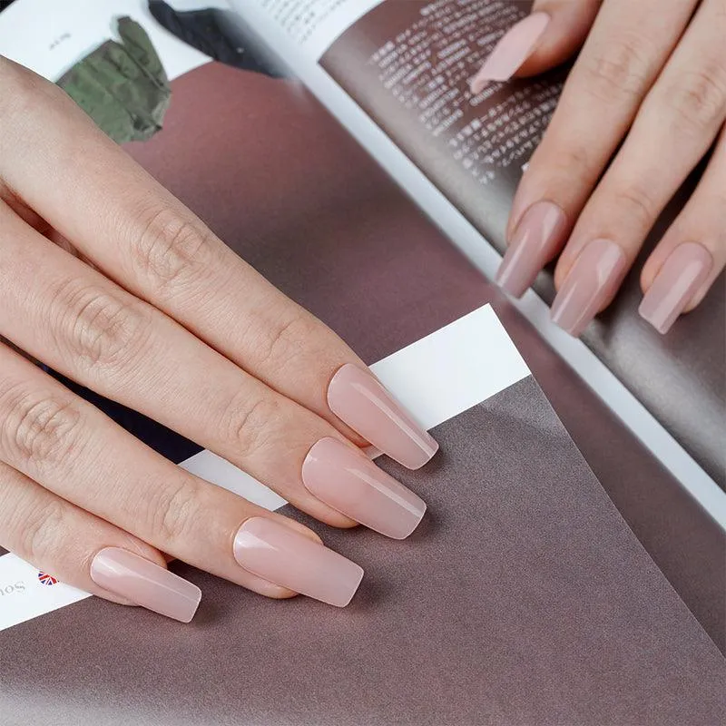 Dusty Rose | Jellies DIY Soft Semi Cured Gel Nail Wraps