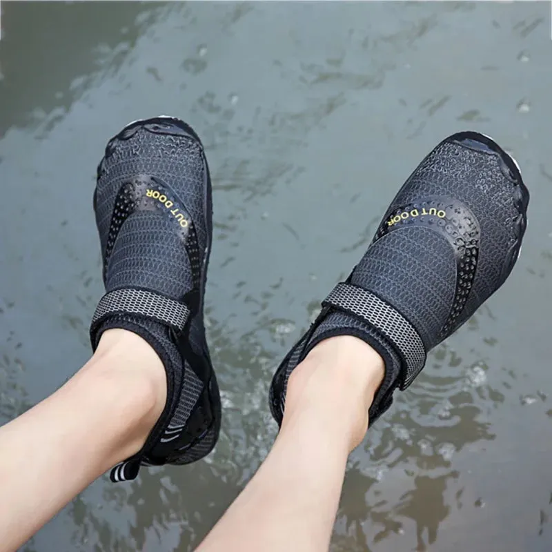 Elastic Quick Dry Aqua Shoes Plus Size Nonslip Water Shoes For Women Men - Breathable Surfing Swimming Beach Sneakers