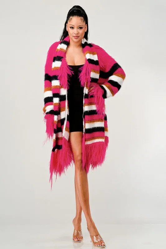 EMFuzzy Striped Sweater