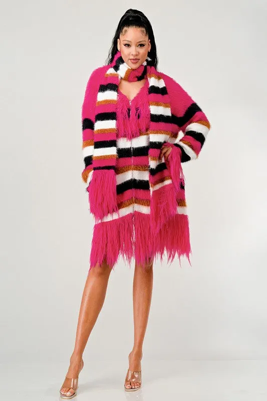 EMFuzzy Striped Sweater