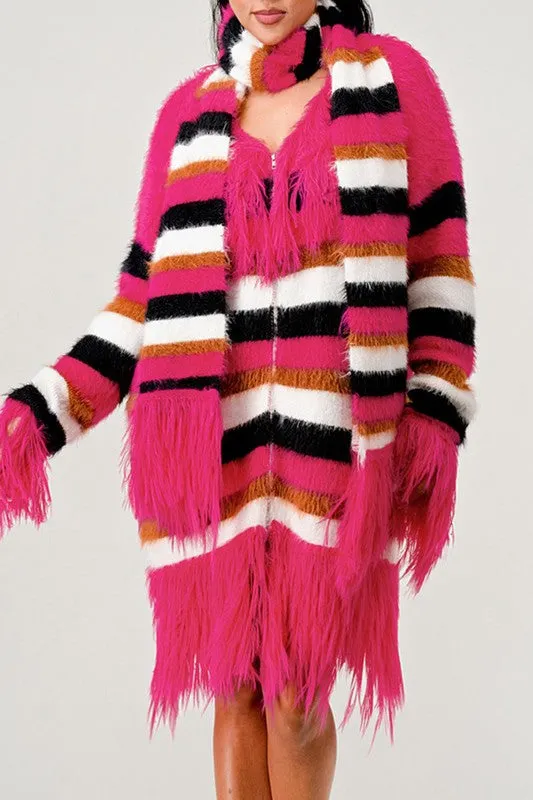 EMFuzzy Striped Sweater