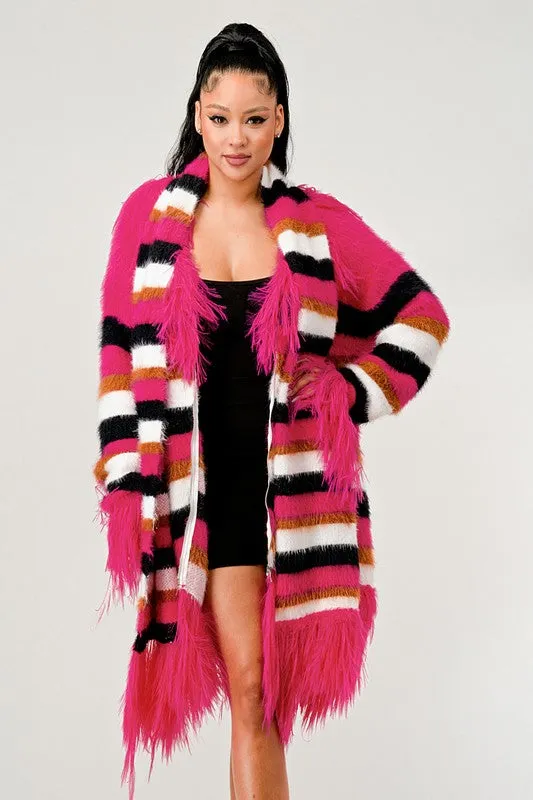 EMFuzzy Striped Sweater