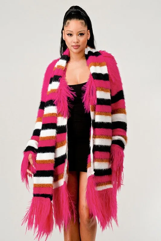 EMFuzzy Striped Sweater