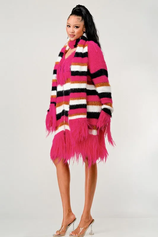 EMFuzzy Striped Sweater
