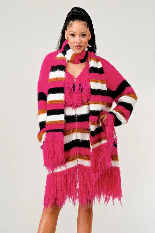 EMFuzzy Striped Sweater