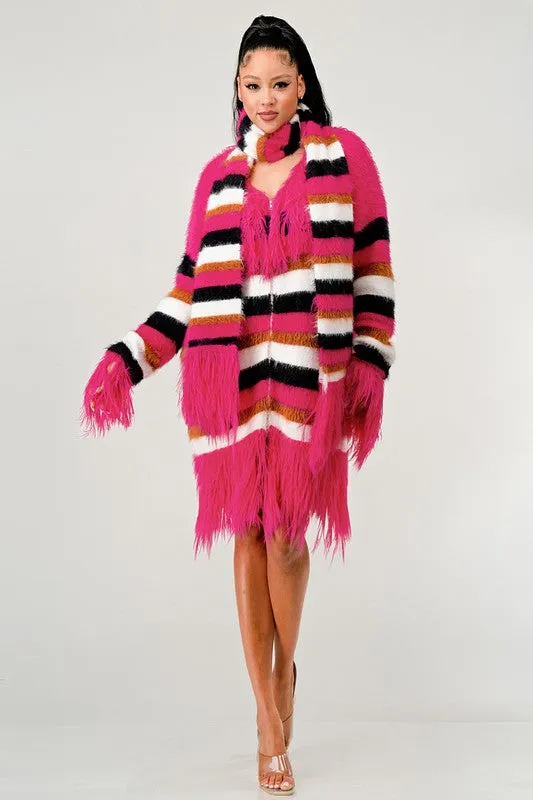 EMFuzzy Striped Sweater