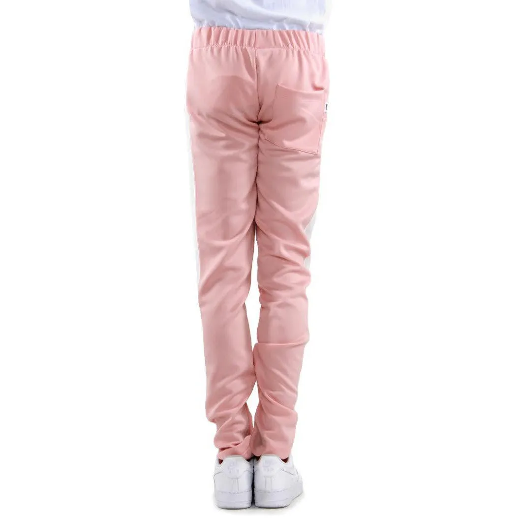 EPTM Track Pants - Dusty Pink w/White Stripe