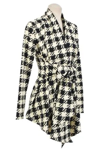 Female Fashionable Plaid Cardigan