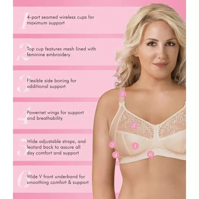 Fully® Soft Cup Supportive Wirefree Bra With Embroidery