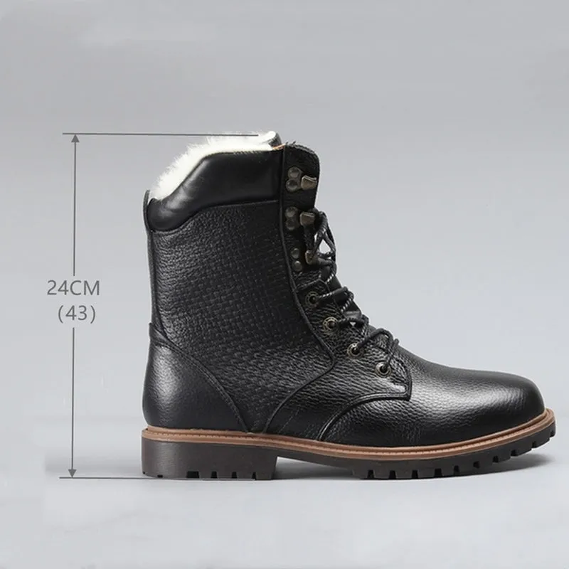 Genuine Leather Winter Boots | Popular Male Apparel and Accessories