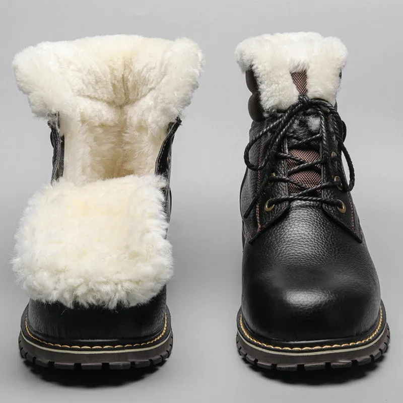 Genuine Leather Winter Boots | Popular Male Apparel and Accessories