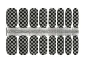 Glitter Checker Chic - Nail Wrap Set