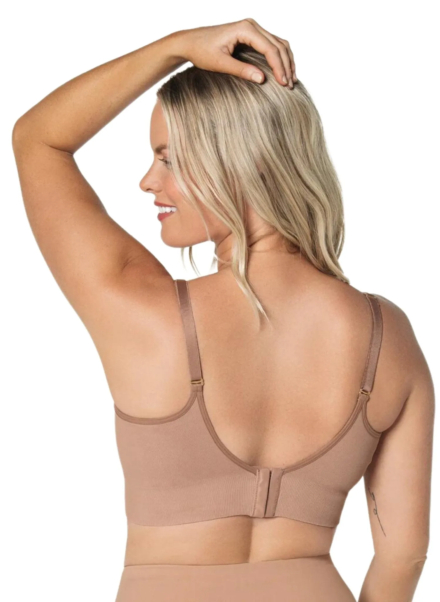 High-Tech Clip Cup Maternity & Nursing Bra - Nude