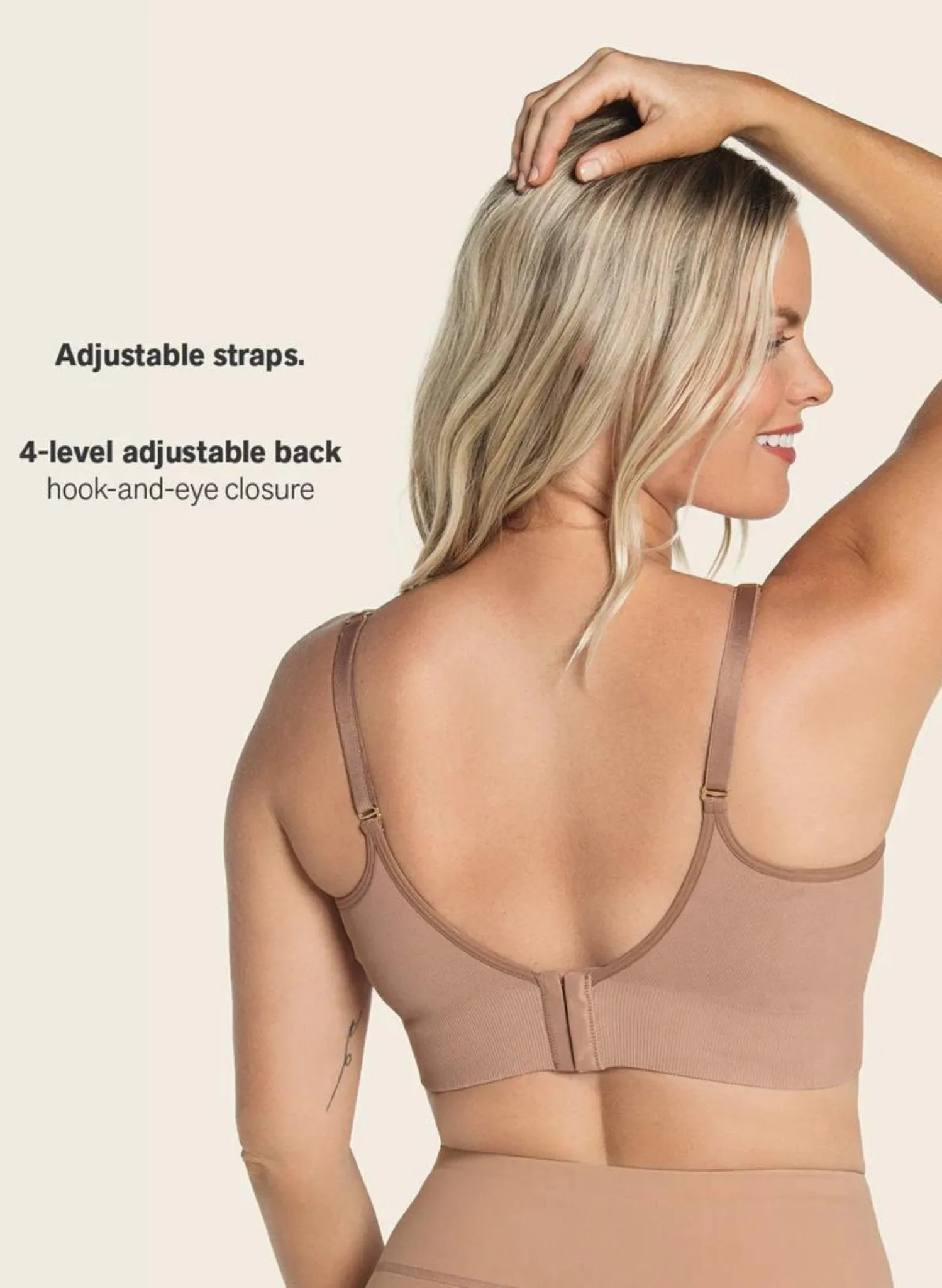 High-Tech Clip Cup Maternity & Nursing Bra - Nude