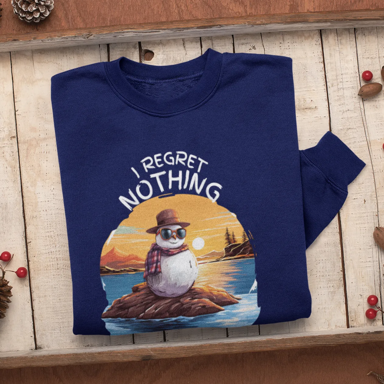 I Regret Nothing Christmas Sweatshirt, Merry Christmas Sweatshirt, Christmas Sweatshirt, Cute Winter Sweatshirt, Xmas Santa, Christmas Gift
