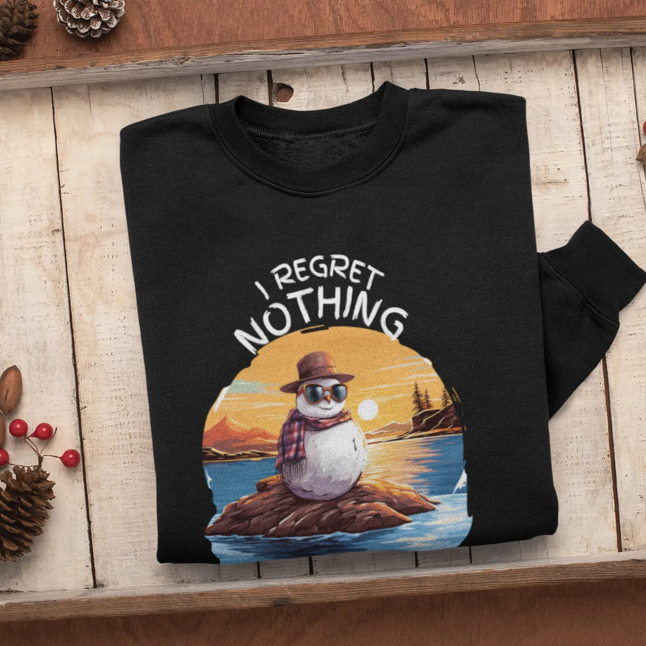I Regret Nothing Christmas Sweatshirt, Merry Christmas Sweatshirt, Christmas Sweatshirt, Cute Winter Sweatshirt, Xmas Santa, Christmas Gift