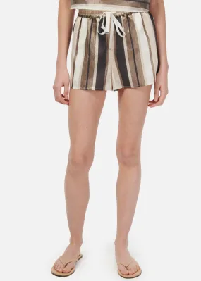 Ibiza Metallic Linen Shorts | Dune