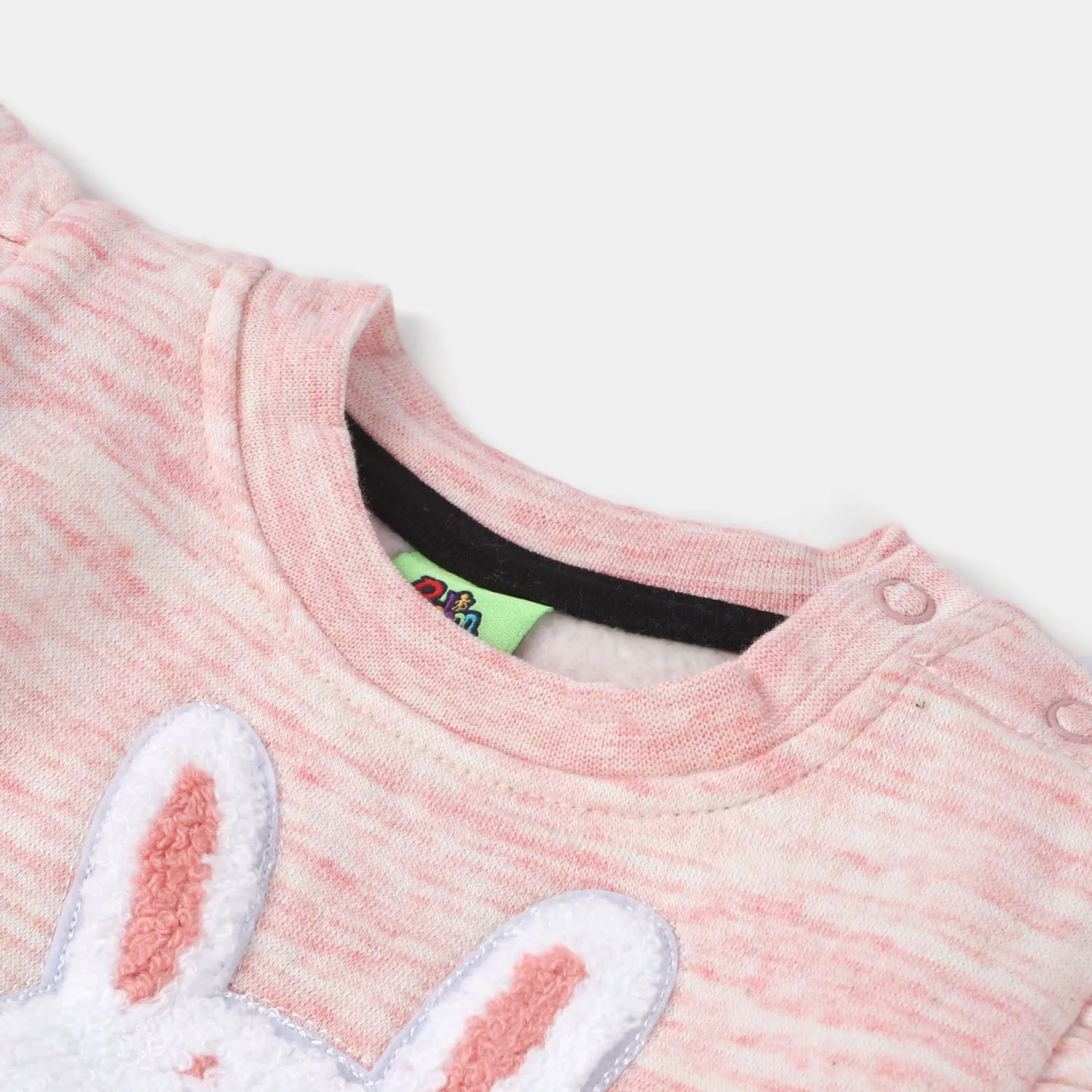 Infant Girls Fleece Knitted Suit Lovely-P.Melange