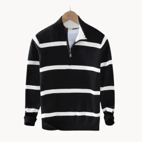 Ivyshape | Cotton Striped Sweater