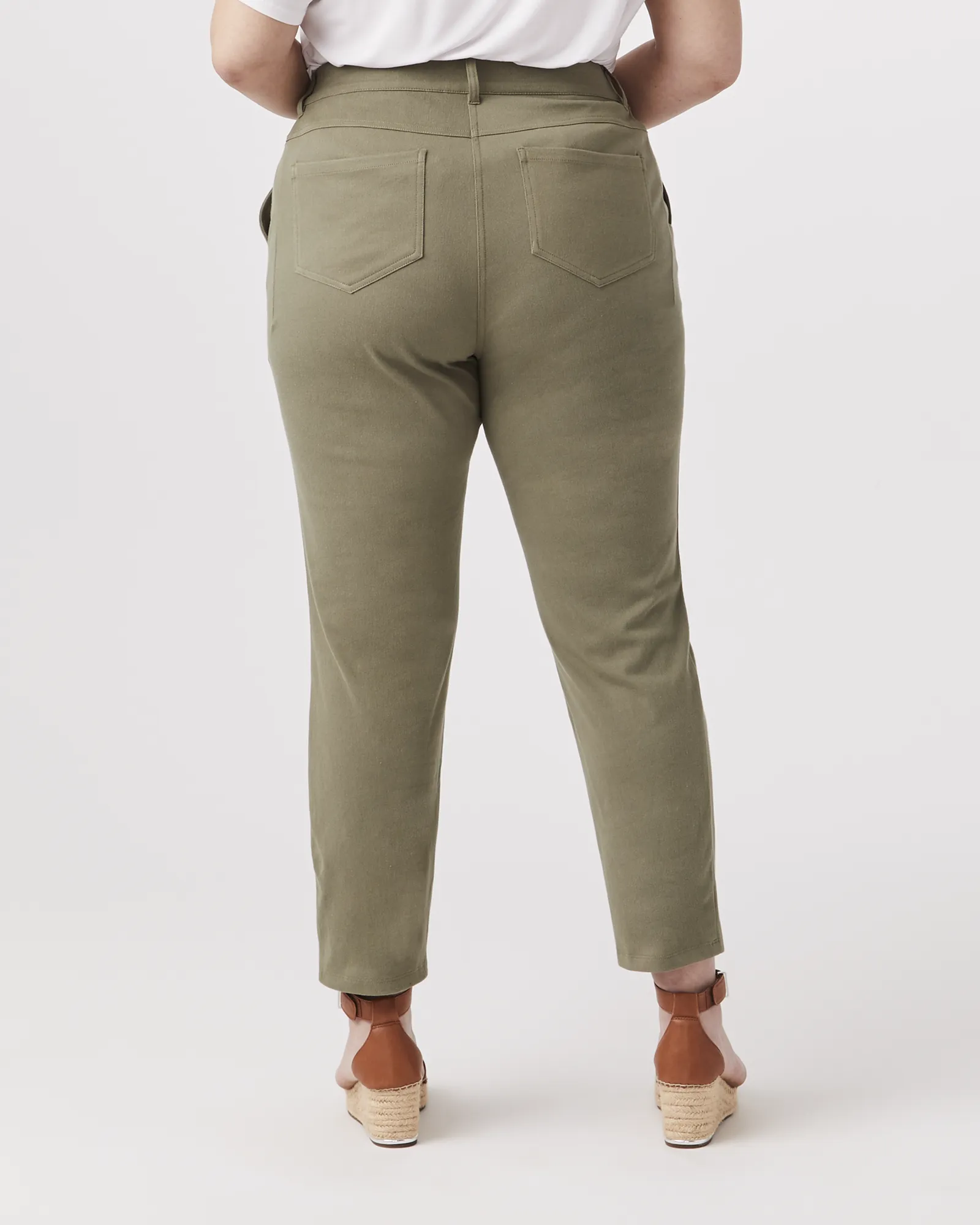 Josefina Slim-Leg Pant | Olive Green